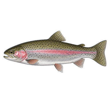 Rainbow trout illustration