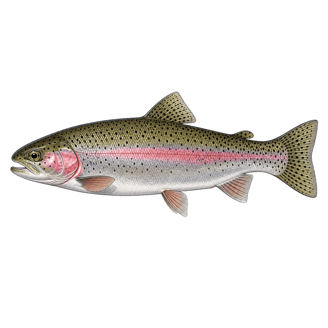 Rainbow trout illustration